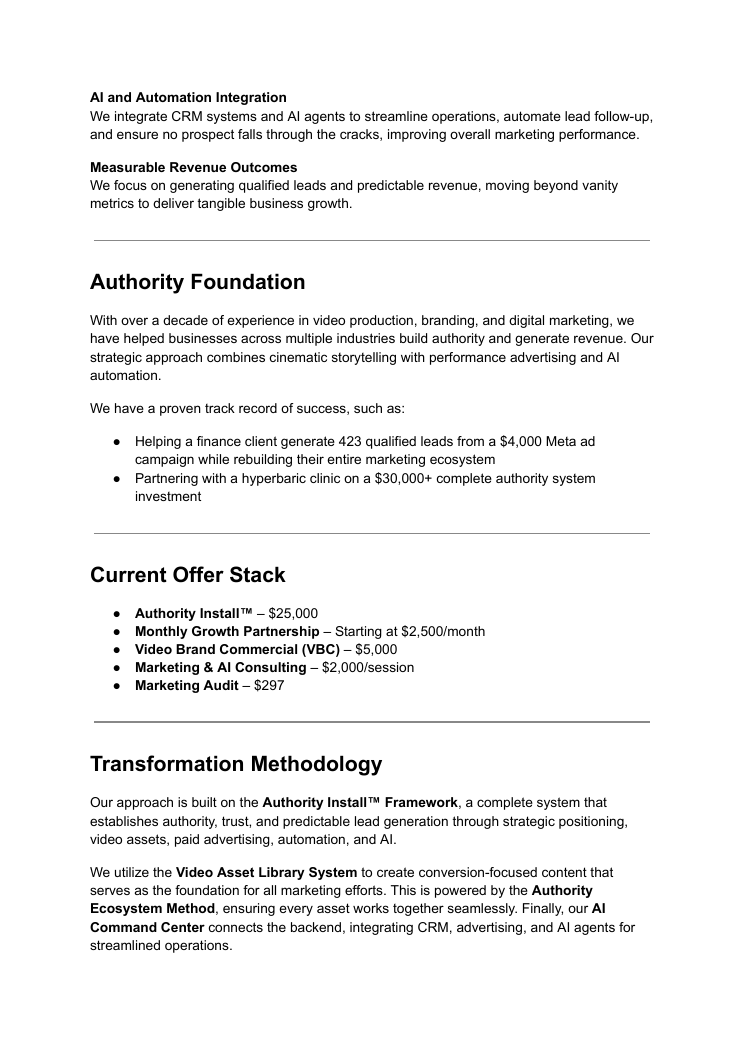 Campaign results and offer structure overview